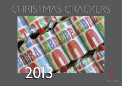 2013 CHRISTMAS CRACKERS