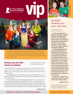 vip Spotlight: Students give more than time