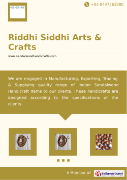 Riddhi Siddhi Arts &amp; Crafts