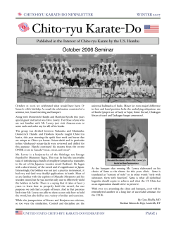 Chito-ryu Karate-Do October 2006 Seminar