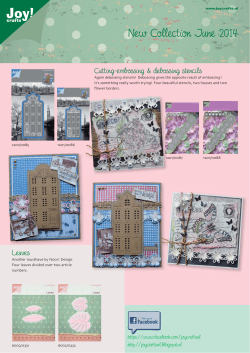 New Collection June 2014 Cutting-embossing &amp; debossing stencils