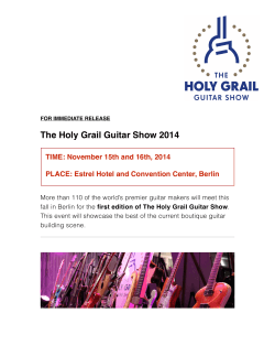 ! The Holy Grail Guitar Show 2014