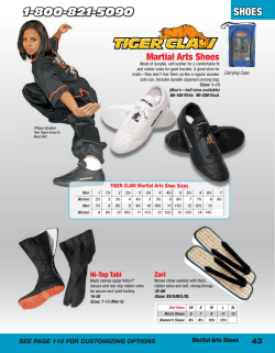 SHOES 1-800-821-5090 Martial Arts Shoes 43