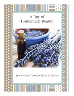 A Day of Homemade Beauty Spa Recipes You Can Make At Home