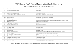 2013 Holiday Craft Fair &amp; Market – Crafter &amp; Vendor... At the Dulles State Office Building, 317 Washington Street, Watertown