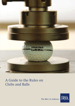 A Guide to the Rules on Clubs and Balls