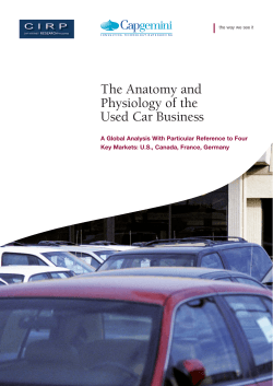 The Anatomy and Physiology of the Used Car Business
