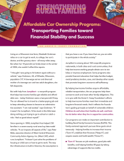 rural families Strengthening Affordable Car Ownership Programs: