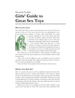 Girls’ Guide to Great Sex Toys  Why Use Sex Toys?