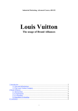 Louis Vuitton The usage of Brand Alliances