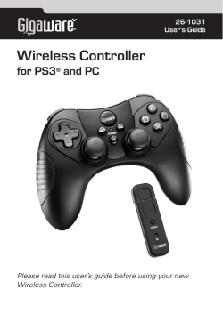 Wireless Controller for PS3 and PC