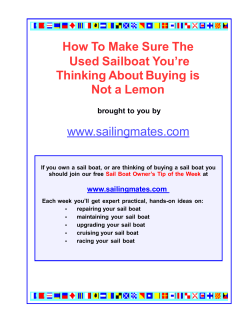 How To Make Sure The ou’re Used Sailboat Y Thinking About Buying is