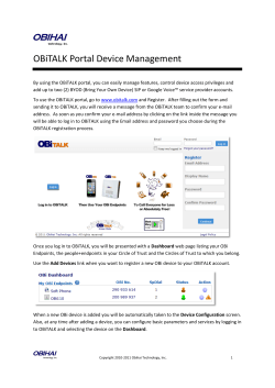 OBiTALK Portal Device Management