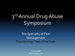 3 Annual Drug Abuse Symposium rd