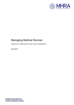 Managing Medical Devices April 2014