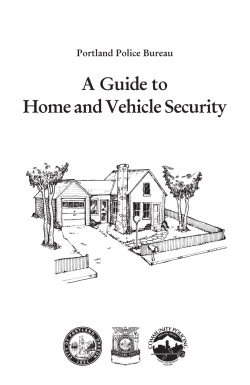 A Guide to Home and Vehicle Security Portland Police Bureau