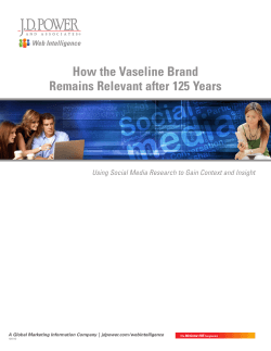 How the Vaseline Brand Remains Relevant after 125 Years Web Intelligence