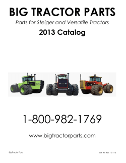 BIG TRACTOR PARTS 1-800-982-1769 2013 Catalog www.bigtractorparts.com