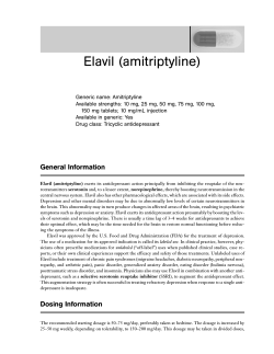 Elavil (amitriptyline)
