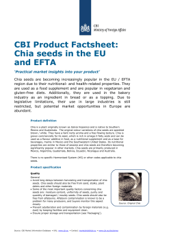 CBI Product Factsheet: Chia seeds in the EU and EFTA