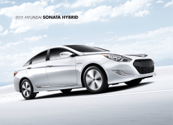 sONAtA HybRId 2011 HyUNDAI