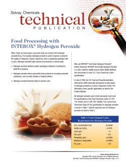 technical Food Processing with INTEROX Hydrogen Peroxide