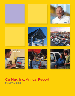 CarMax, Inc. Annual Report Fiscal Year 2010