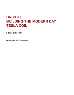 DRSSTC BUILDING THE MODERN DAY TESLA COIL FIRST EDITION