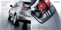 TEST DRIVE THE RX SERIES