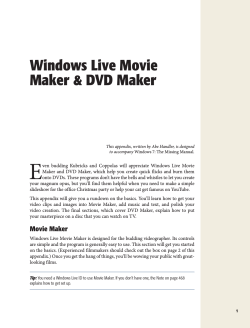 E Windows Live Movie Maker &amp; DVD Maker
