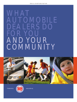 WHAT AUTOMOBILE DEALERS DO FOR YOU