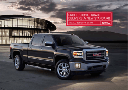 professional grade deliVers a new standard the all-new 2014 sierra