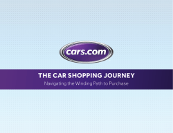 THE CAR SHOPPING JOURNEY Navigating the Winding Path to Purchase
