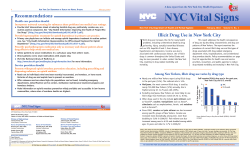 NYC Vital Signs I Illicit Drug Use in New York City