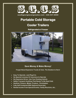 Portable Cold Storage Cooler Trailers  Save Money &amp; Make Money!