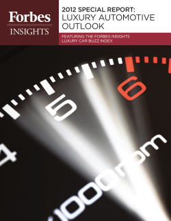 Luxury Automotive outLook 2012 Special report: