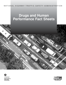 Drugs and Human Performance Fact Sheets