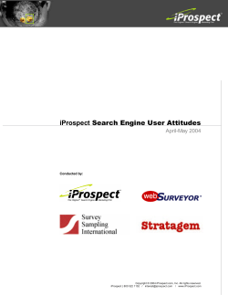 iProspect Search Engine User Attitudes