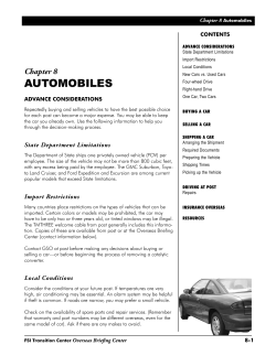 Chapter 8 ConTenTS
