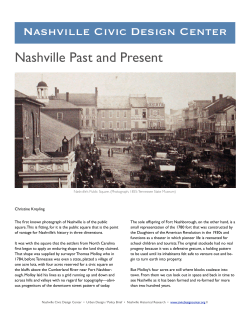 Nashville Past and Present Nashville Civic Design Center