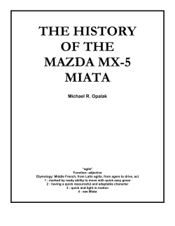 THE HISTORY OF THE MAZDA MX-5 MIATA