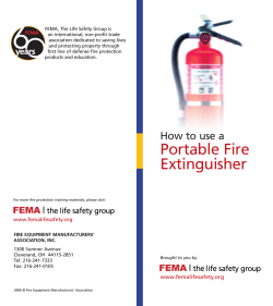Portable Fire Extinguisher How to use a www.femalifesafety.org
