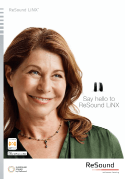 Say hello to ReSound LiNX