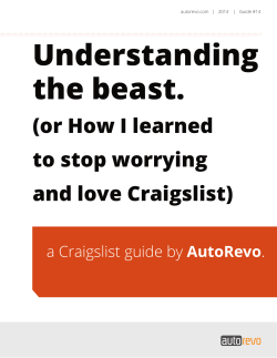 Understanding the beast.  (or How I learned