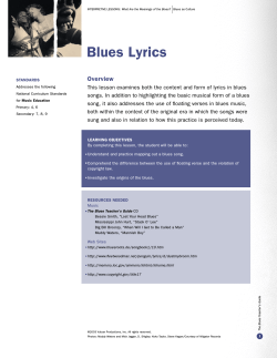 Blues Lyrics Overview