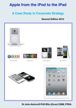 Apple from the iPod to the iPad Second Edition 2012