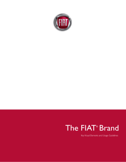 The FIAT Brand ® Key Visual Elements and Usage Guidelines
