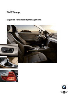 BMW Group  Supplied Parts Quality Management 1