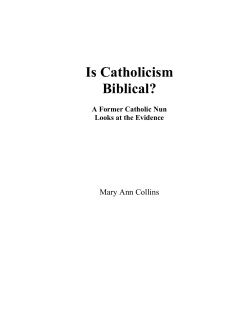 Is Catholicism Biblical?  Mary Ann Collins