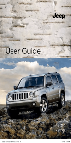 User Guide Jeep.com